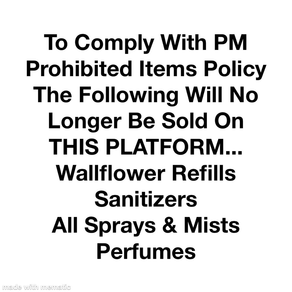 Prohibited Items Policy!
